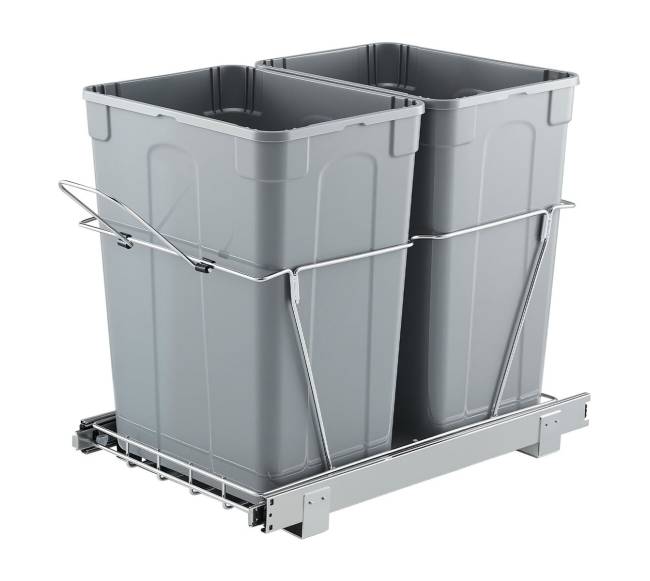 Ištraukiama dviguba šiukšliadėžė virtuvei0