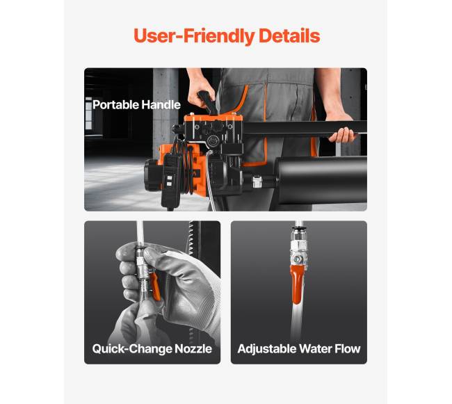 Deimantinis gręžimo įrenginys su stovu, 3000W6