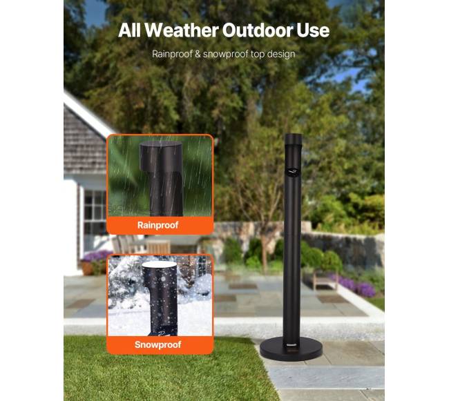 Išorinis nuorūkų surinkiklis cilindrinis juodas4