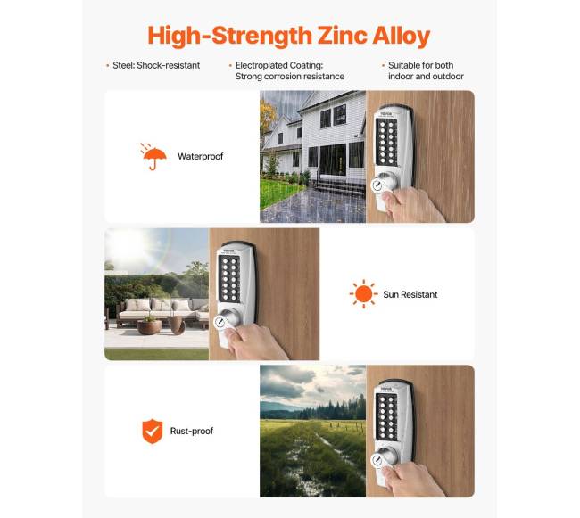 Mechaninė kodinė spyna su 14 mygtukų5