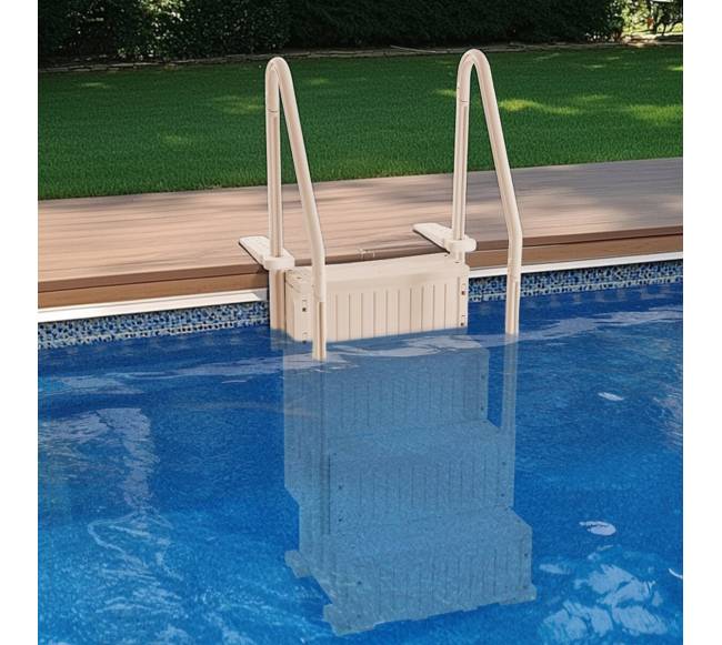 4 pakopų kopėčios baseinui su turėklais7