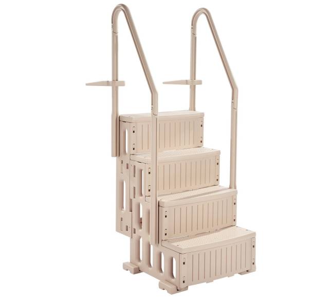 4 pakopų kopėčios baseinui su turėklais8