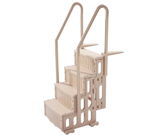 4 pakopų kopėčios baseinui su turėklais9