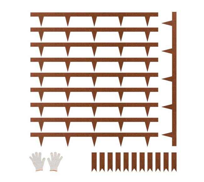 Plieno kraštų apvadai kiemui 10 vnt.0