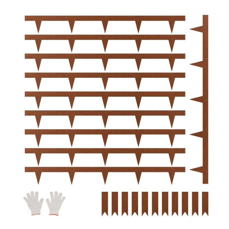 Plieno kraštų apvadai kiemui 10 vnt.0