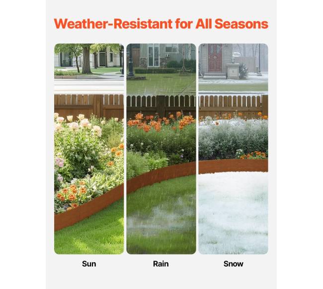 Plieno kraštų apvadai kiemui 10 vnt.2