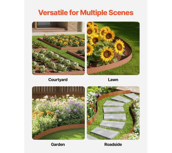 Plieno kraštų apvadai kiemui 10 vnt.5