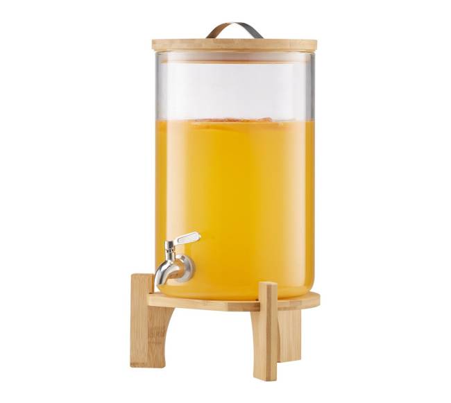 Gėrimų dozatorius stiklinis su stovu 8L9