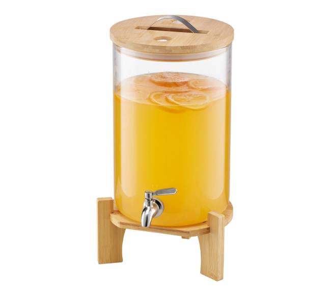 Gėrimų dozatorius stiklinis su stovu 8L10