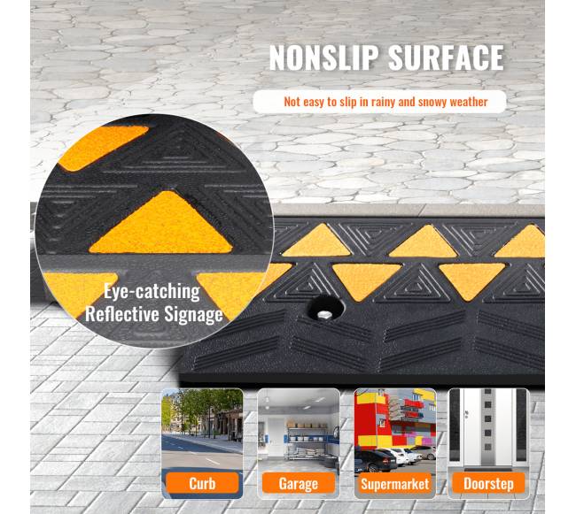 Guminė šaligatvio rampa 9,4cm 100cm pločio 15T3