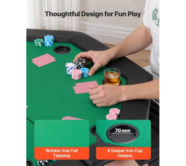 1220 mm sulankstomas pokerio stalas 8 žaidėjams4