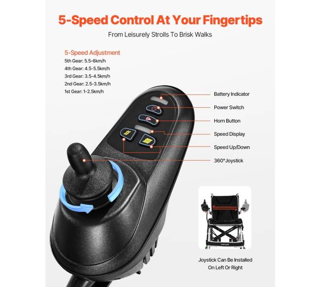 Sulankstomas elektrinis neįgaliojo vežimėlis 100 kg1