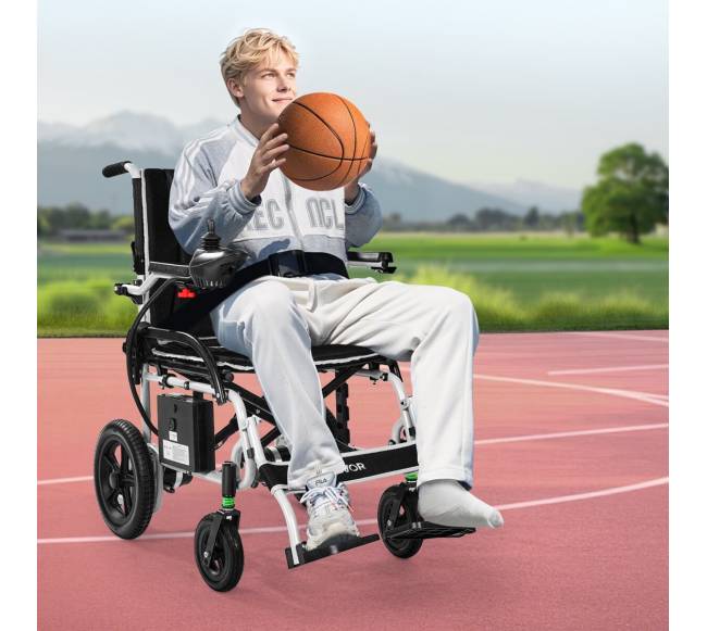 Sulankstomas elektrinis neįgaliojo vežimėlis 100 kg7