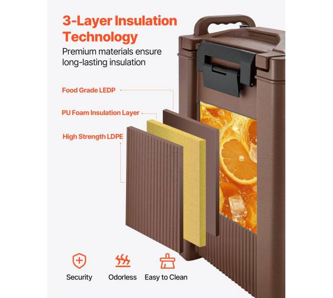 Izoliuotas karštų ir šaltų gėrimų dozatorius 19L2