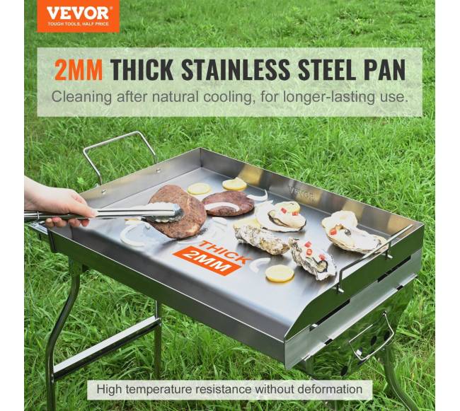 Nerūdijančio plieno kepimo grotelės 23,5x16 cm1