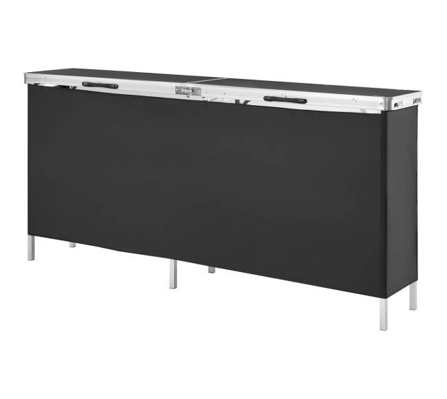 Nešiojamas parodų podiumas su lentyna9