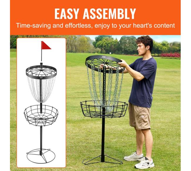 Diskgolfo krepšys su 24 grandinėmis5