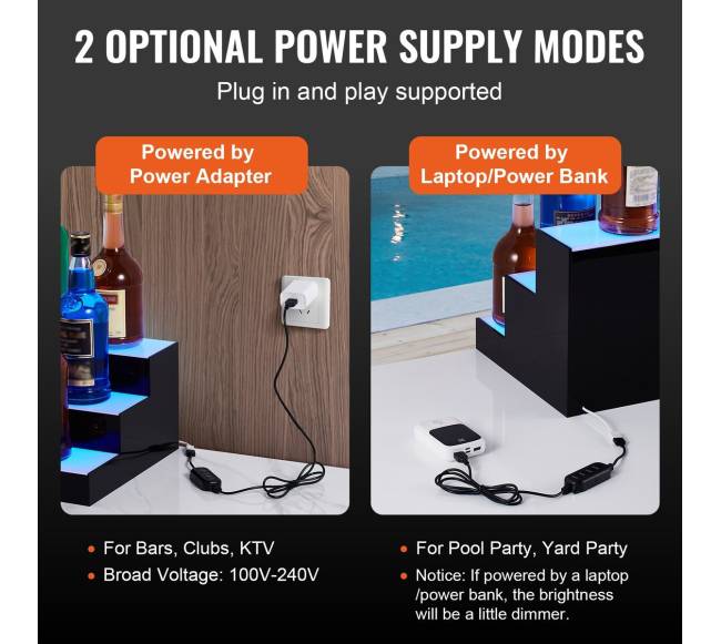 LED apšvietimo alkoholio butelių lentyna4