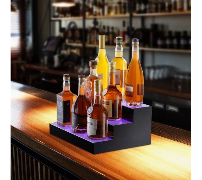 LED apšvietimo alkoholio butelių lentyna7