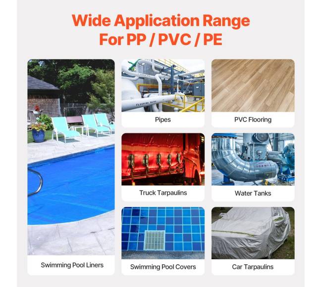 Karšto oro plastiko suvirintojas 1600W PVC TPO vinilo šiluminis pistoletas3