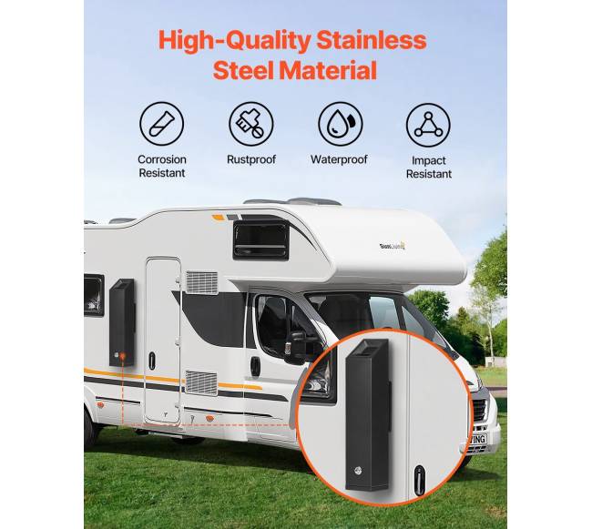 Nerūdijančio plieno peleninė ant sienos1