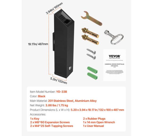 Nerūdijančio plieno peleninė ant sienos6