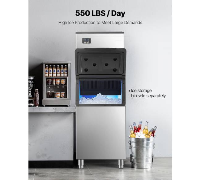 Komercinė ledo gaminimo mašina 249,5 kgpara2