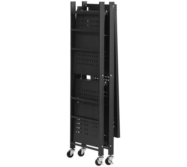 Sulankstoma 3 lygių lentyna su ratukais10