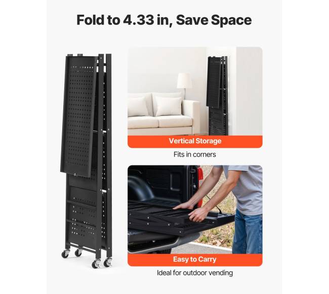 4 lygių sulankstoma lentyna su ratukais4