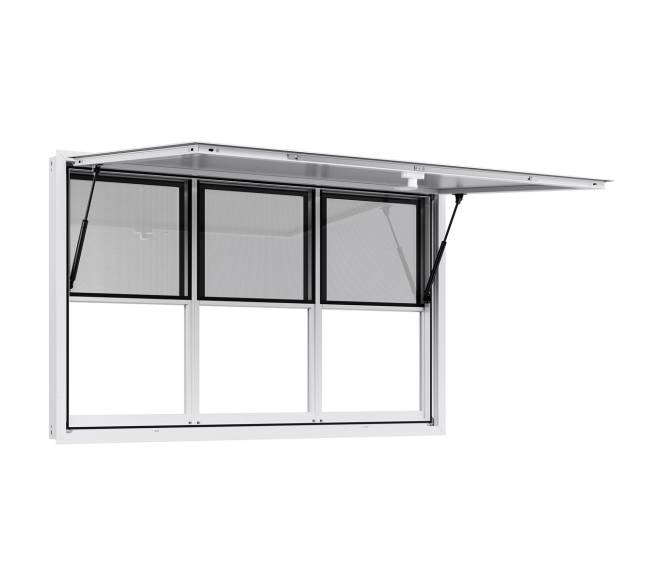 152x92 cm kiosko langas su stogeliu maisto furgonui10