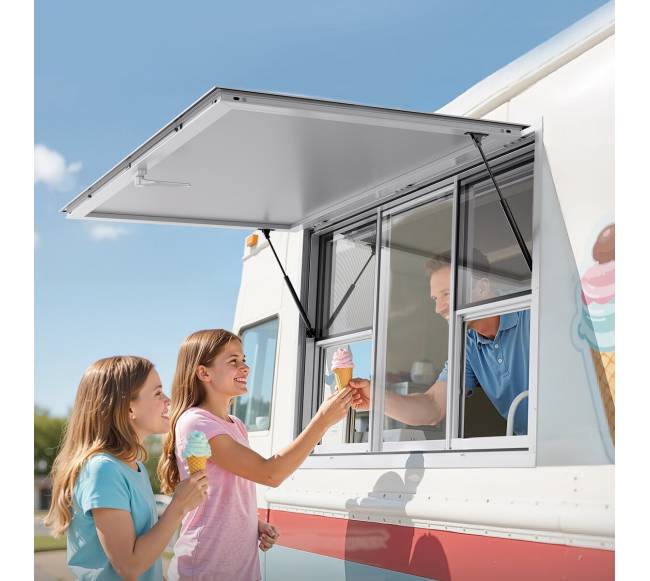 maitinimo langas maisto sunkvežimiui su tentu7