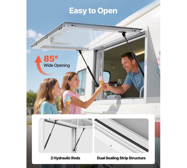 maisto sunkvežimio aptarnavimo langas 92x61 cm3