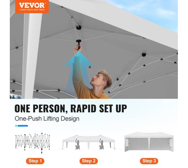 Iššokantis pavėsinė 3 x 6 m su sienelėmis1