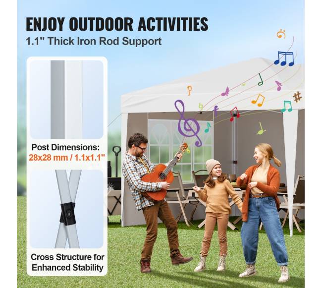 Iššokantis pavėsinė 3 x 6 m su sienelėmis3