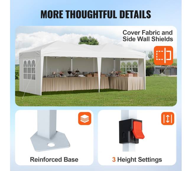 Iššokantis pavėsinė 3 x 6 m su sienelėmis5