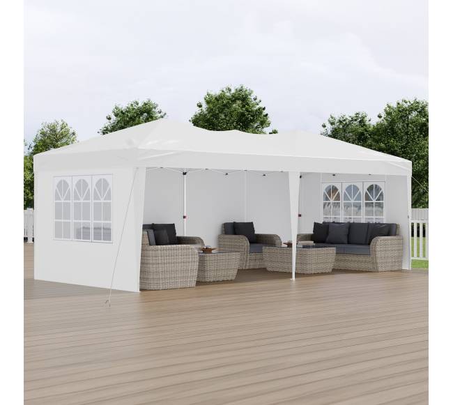 Iššokantis pavėsinė 3 x 6 m su sienelėmis7