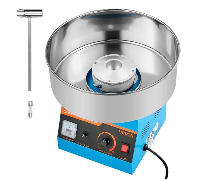 Elektrinė vatos gaminimo mašina 1000W mėlyna8