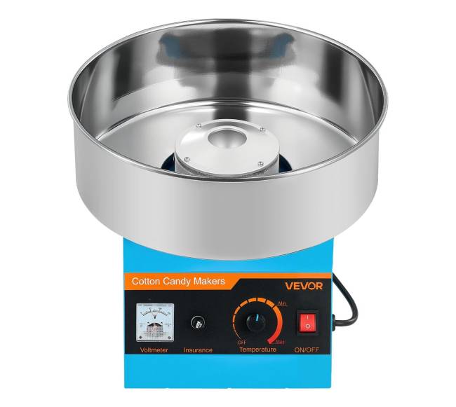 Elektrinė vatos gaminimo mašina 1000W mėlyna9