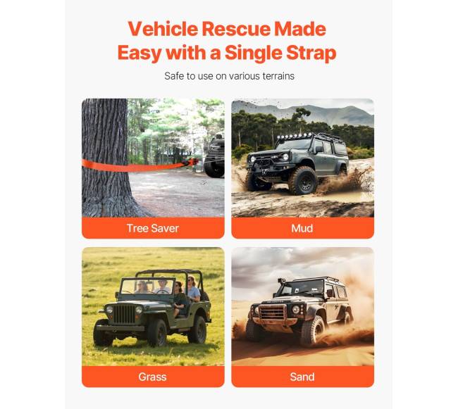 Automobilio vilkimo diržas 16329 kg, 6.1 m5