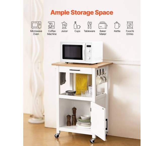 Virtuvės sala ant ratukų su spintele1