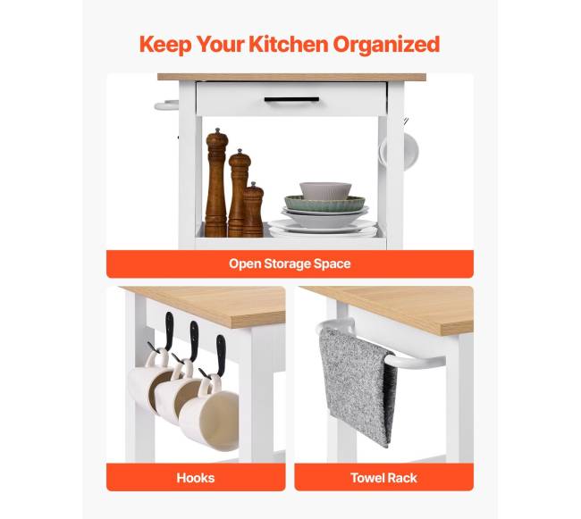 Virtuvės sala ant ratukų su spintele2