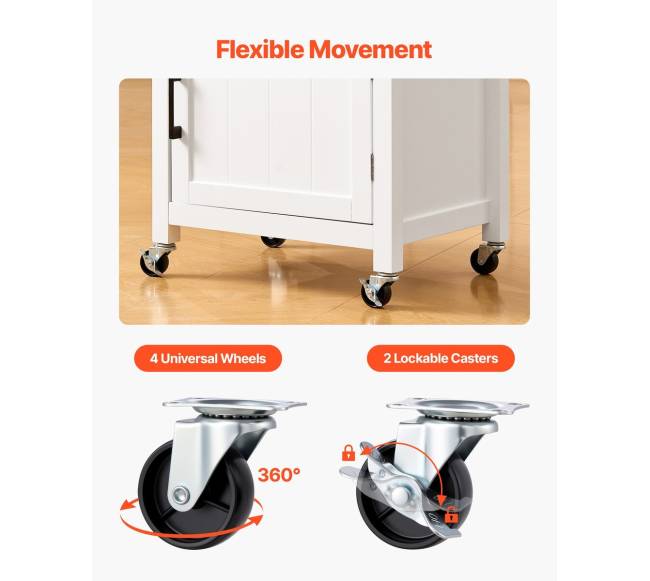 Virtuvės sala ant ratukų su spintele6