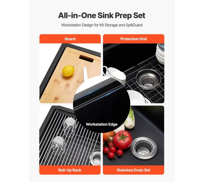 76 cm granito virtuvės plautuvė RV barui3