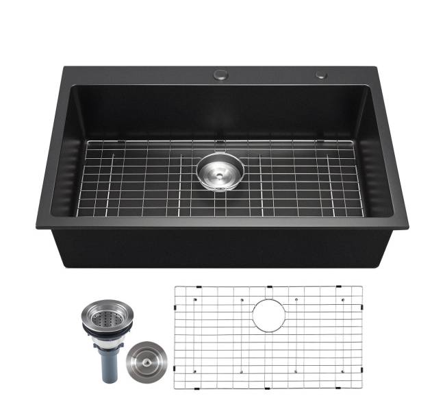 84 cm virtuvės kriauklė iš granito0