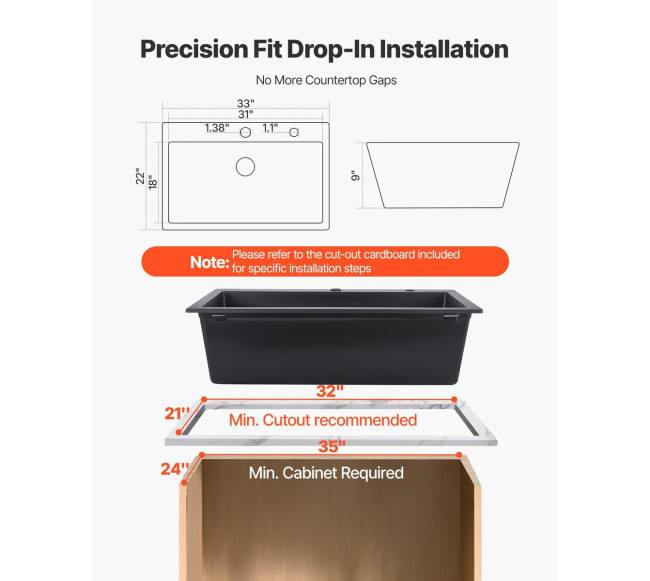 84 cm virtuvės kriauklė iš granito5