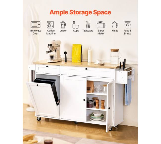 153 cm virtuvinis stalas su ratukais ir stalčiumi1