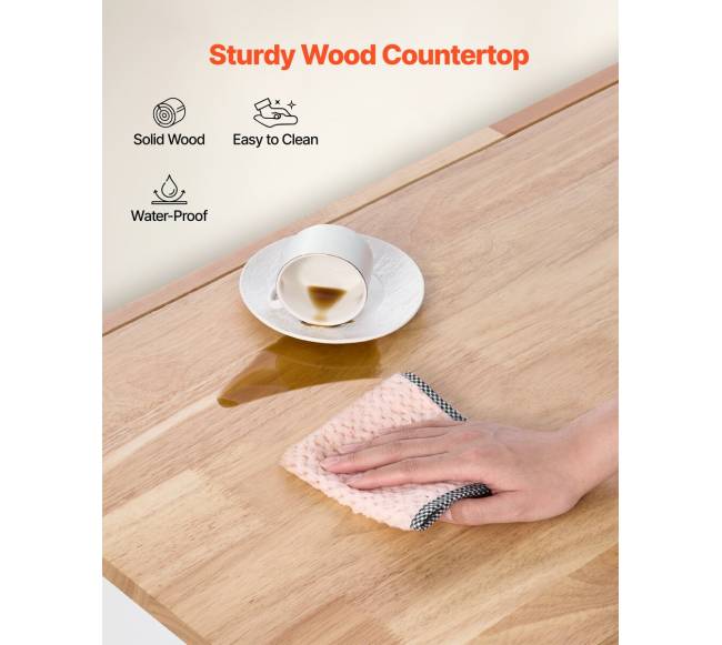 Virtuvės vežimėlis su stalčiumi ir viršutine dalimi5