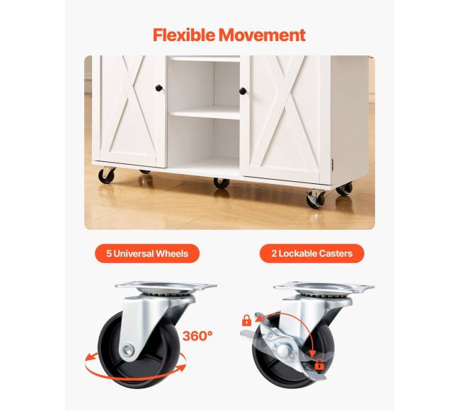 Virtuvės vežimėlis su stalčiumi ir viršutine dalimi6