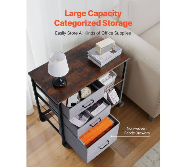 Mobilus metalinis failų kabinetas su stalčiais3