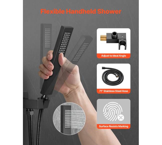 Dušo maišytuvo komplektas su 30 cm kvadratiniu galvute2